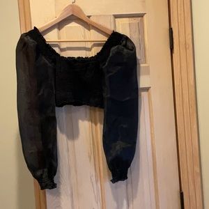 Forever 21 Black cropped top